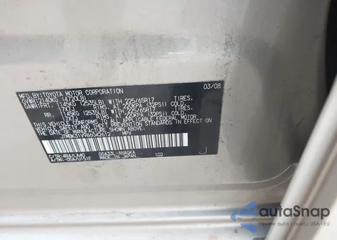 2008 Toyota Rav4 Limited V6 из США, поврежденный, VIN JTMBK31V986042612